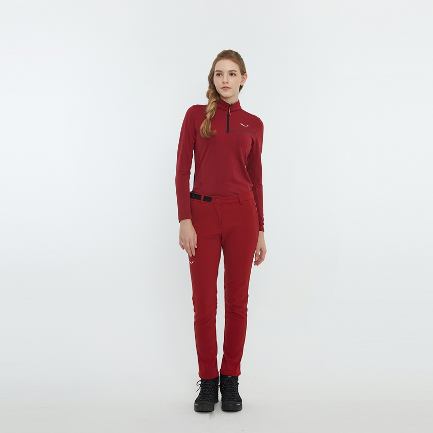 WOMEN PEDROC 2/3 ZIP-UP L/S T-SHIRT