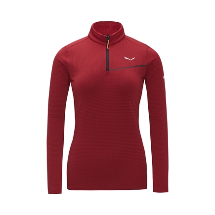 WOMEN PEDROC 2/3 ZIP-UP L/S T-SHIRT